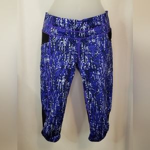 Athleta Purple Work Out Capri Leggings S